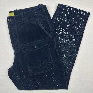 Saturdays NYC Field Heavy Corduroy Pants Hand Splattered‎ Bleach Spot Men 34x29